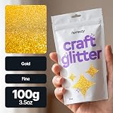 Hemway Craft Glitter Gold 100g Fine Glitter for Resin Crafts Cosmetics view 2