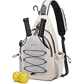 G4Free Pickleball Bag, Crossbody Sling Bag for Men Women, Pickleball Backpack, Pickle Ball Paddle Bag Gifts for Sports