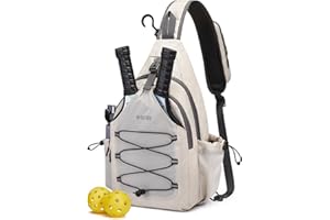 G4Free Pickleball Bag, Crossbody Sling Bag for Men Women, Pickleball Backpack, Pickle Ball Paddle Bag Gifts for Sports