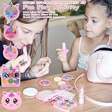 EVACOK Kids Unicorn Makeup Set Girls Washable Toy Cosmetic Kit view 4