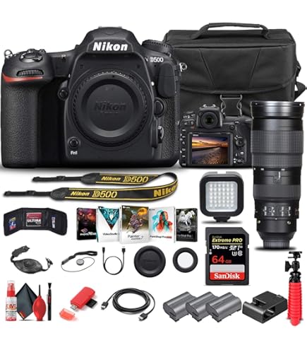 Amazon.com : Nikon D500 DSLR Camera (Body Only) (1559) + Nikon 200
