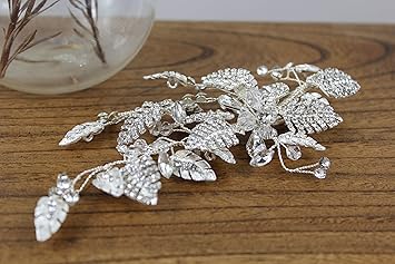 Amazon Com Nias Wedding Hair Comb Pin Pearl Clipper Comb