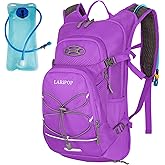 LARIPOP Hydration Backpack, 18L Hiking Backpack with 2L Water Bladder, Lightweight Water Pack for Cycling, Hiking, Biking