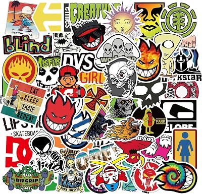 GRTLPOK ACTTGGJ Cool Stickers 100 Pcs Waterproof PVC Non‑Repeating