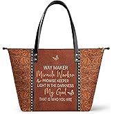 BLESSAC Bible Premium Vegan Leather Tote Bag For Christian Women, Medium, Valentine's Day Gifts for Women, Wife, or Mother