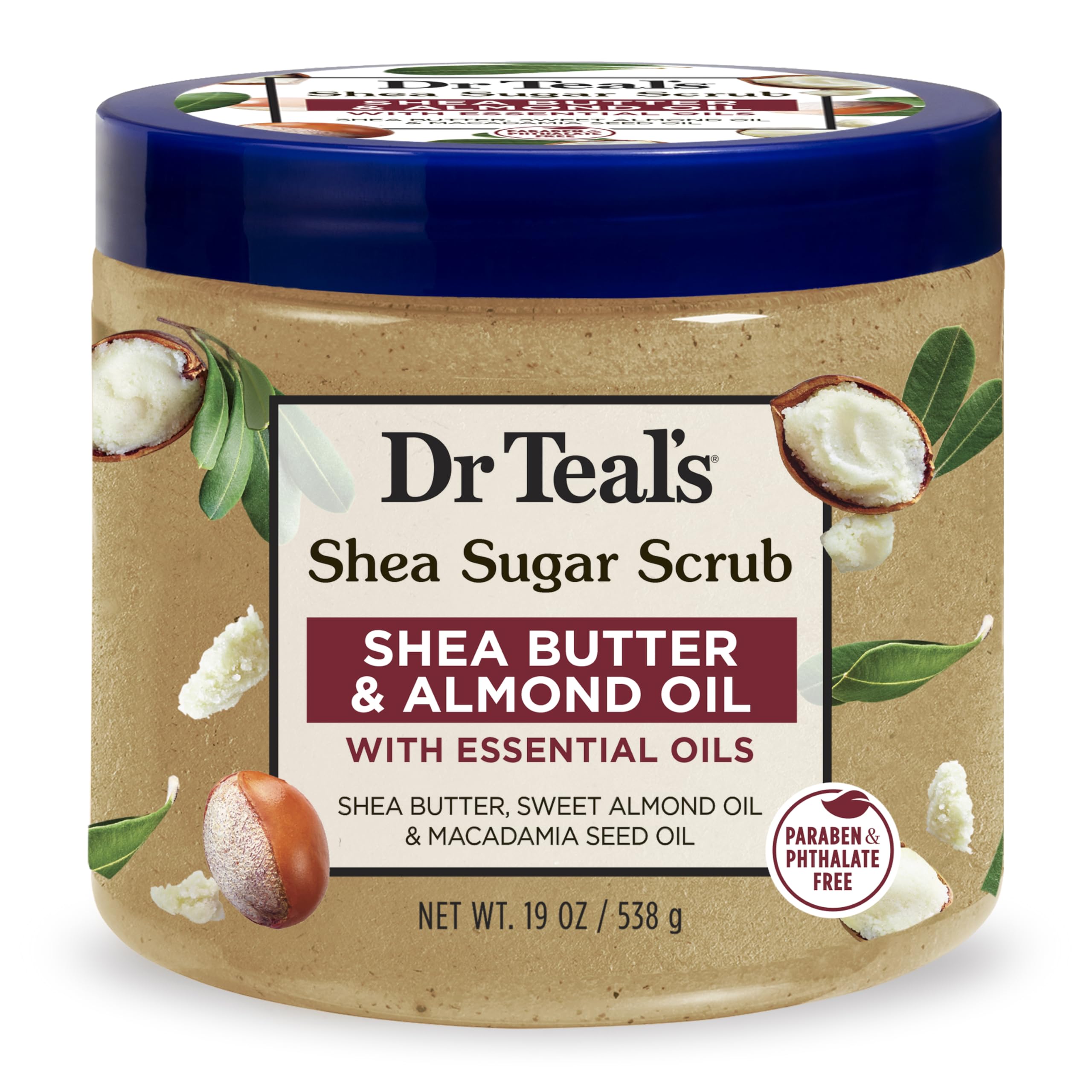Dr Teal's Shea Butter & Almond Oil Body Sugar Scrub 538g — image 1