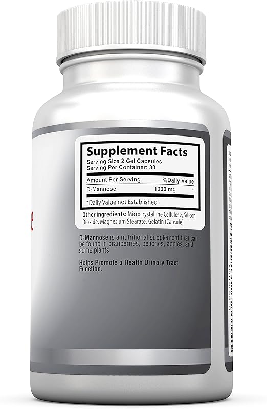 Health Labs Nutra D Mannose 1 000mg Fight Urinary Tract