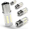 2*White RV Trailer 1156 BA15S LED Interior Lights Bulbs Tail Backup Lamp Canbus
