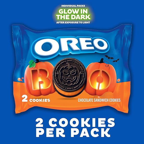 OREO BOO! FALL TREATS TRICK OR TREAT HALLOWEEN COOKIES VARIETY PACK, 20 SNACK PACKS (20 COOKIES PER PACK)