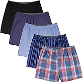 Natural Feelings Classic Boxers Shorts Cotton Woven Mens Underwear Boxers Pack