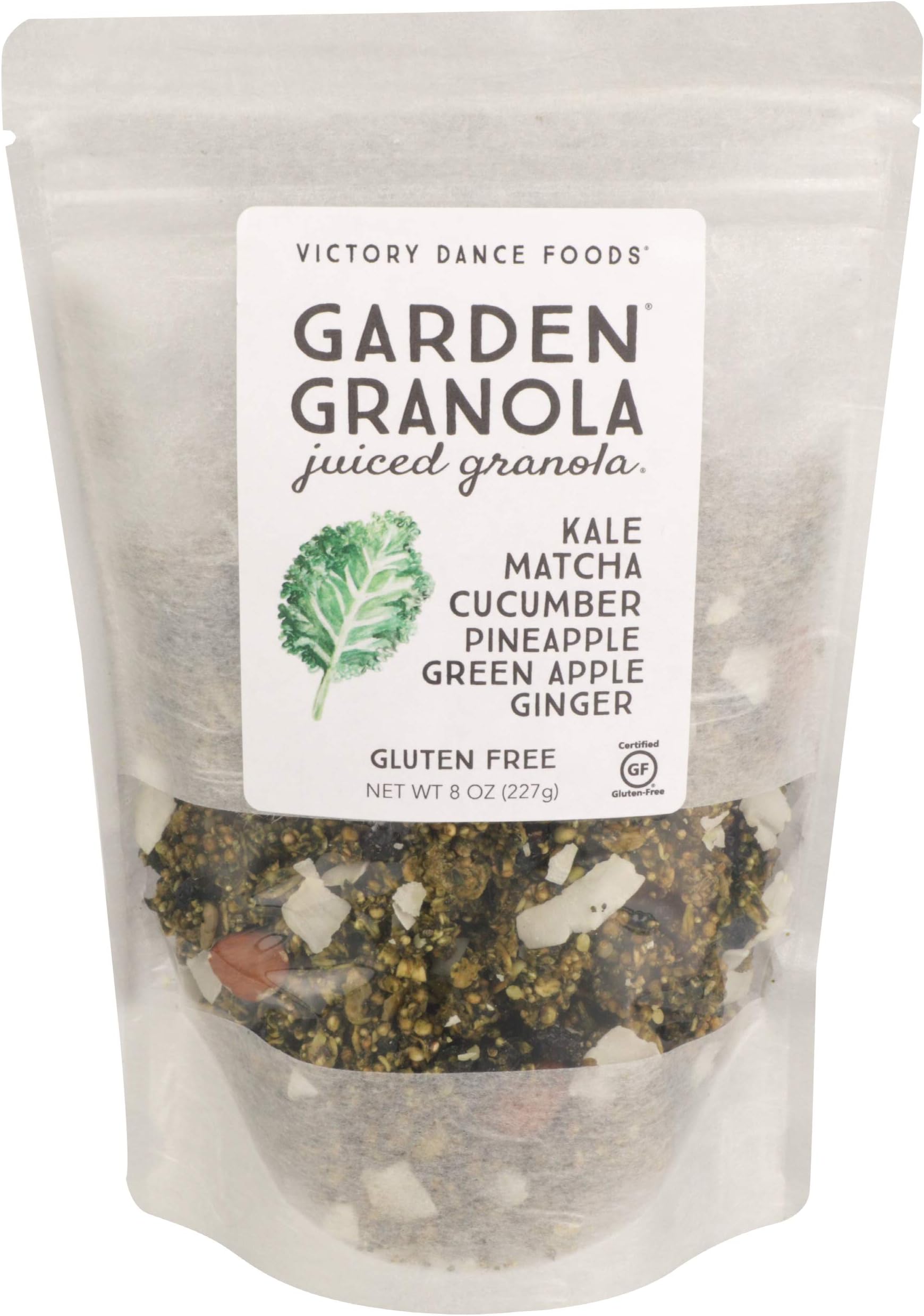 Victory Dance Foods, Granola Garden Juiced Kale Matcha, 8 Ounce