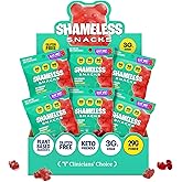 Shameless Snacks - Healthy Low Calorie Snacks, Low Carb Keto Gummies (Gluten Free Candy) - 6 Pack So Beary Cherry