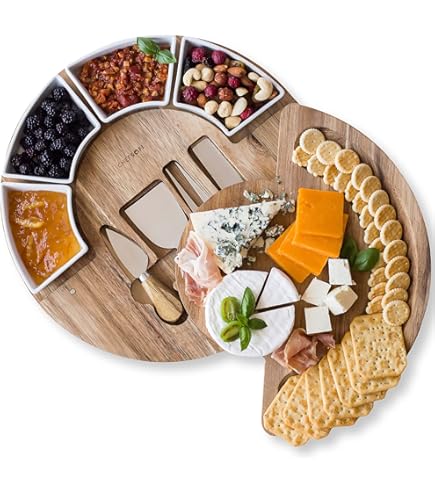 Godinger cheese bord チーズプラトーセット Prairie Farms 7 Piece Cheese Board Set – Godinger