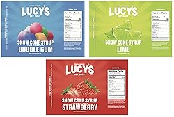Lucy's Family Owned Shaved Ice Snow Cone Syrups