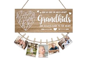 ZMCINER Grandma's Brag Board Mothers Day Gifts for Grandma from Granddaughter and Grandson, Grandma Gifts Nana Grandma Photo Holder