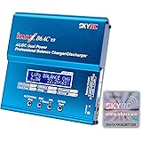 Genuine SKYRC iMAX B6AC V2 Dual Power (6Amps, 50Watts): LiPo, LiHV, LiIon, LiFe, NiCd, NiMH, Pb Lead Acid AC/DC Professional RC Balancing Battery Charger & Discharger (Version 2) w/ Micro USB Port, Temperature Port, 2S-6S JST-XH Balance Ports