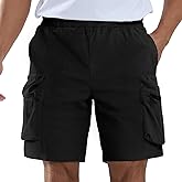 APTRO Men's Casual Shorts 9" Fashion Corduroy Cargo Comfort Shorts with Zipper Pockets Relaxed Fit