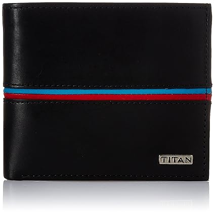 Titan Black Mens Wallet (TW167LM1BK)