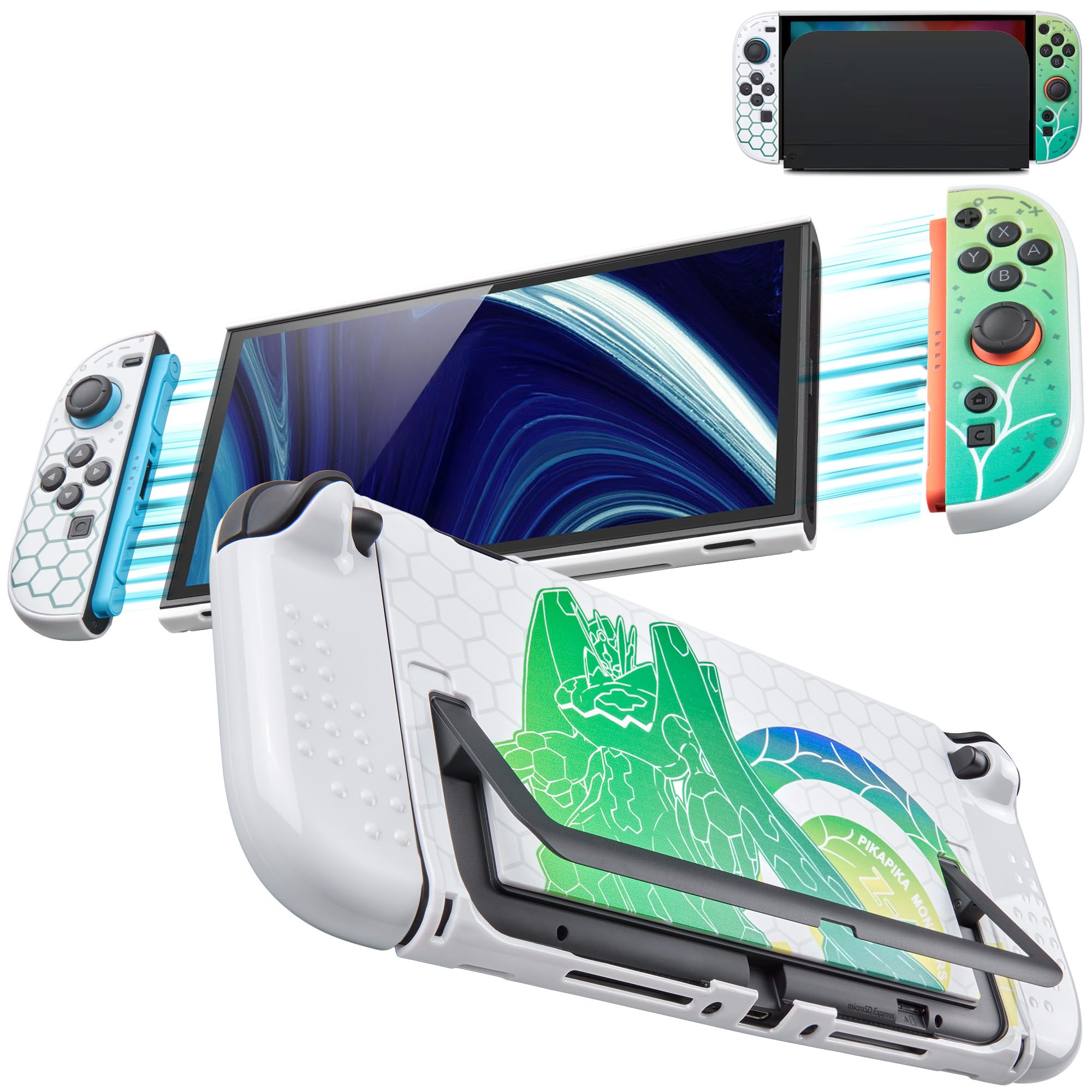 Slim Dock-Friendly Hard Shell Protective case for Switch 2 (2025), White, Compatible with Joy-con, Anti-Fingerprint, Precise Cutouts, Travel-Friendly