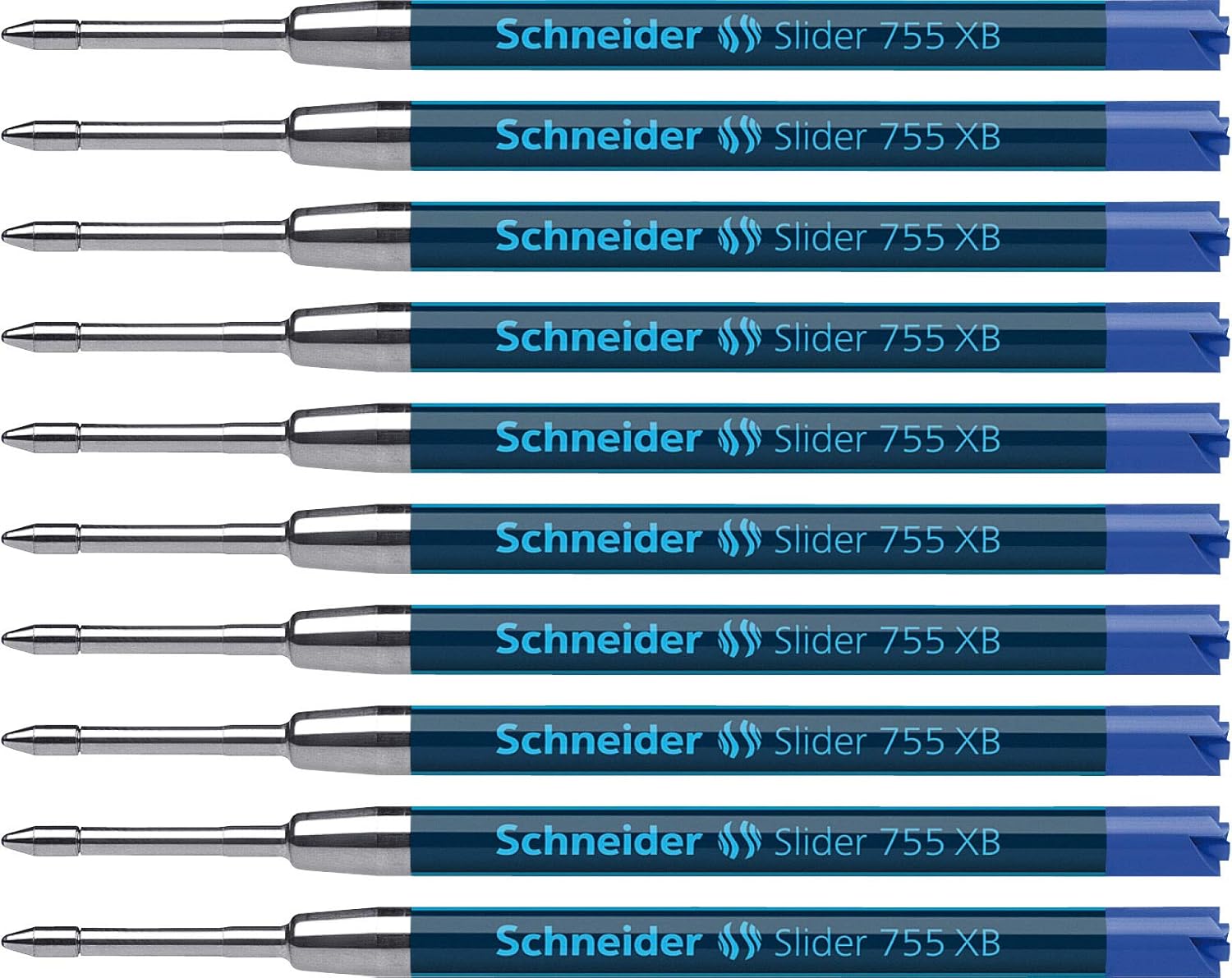 10 Ricariche Per Penna Gel Schneider P103904x10 – Formato G2, Colore Verde, Inchiostro Indelebile