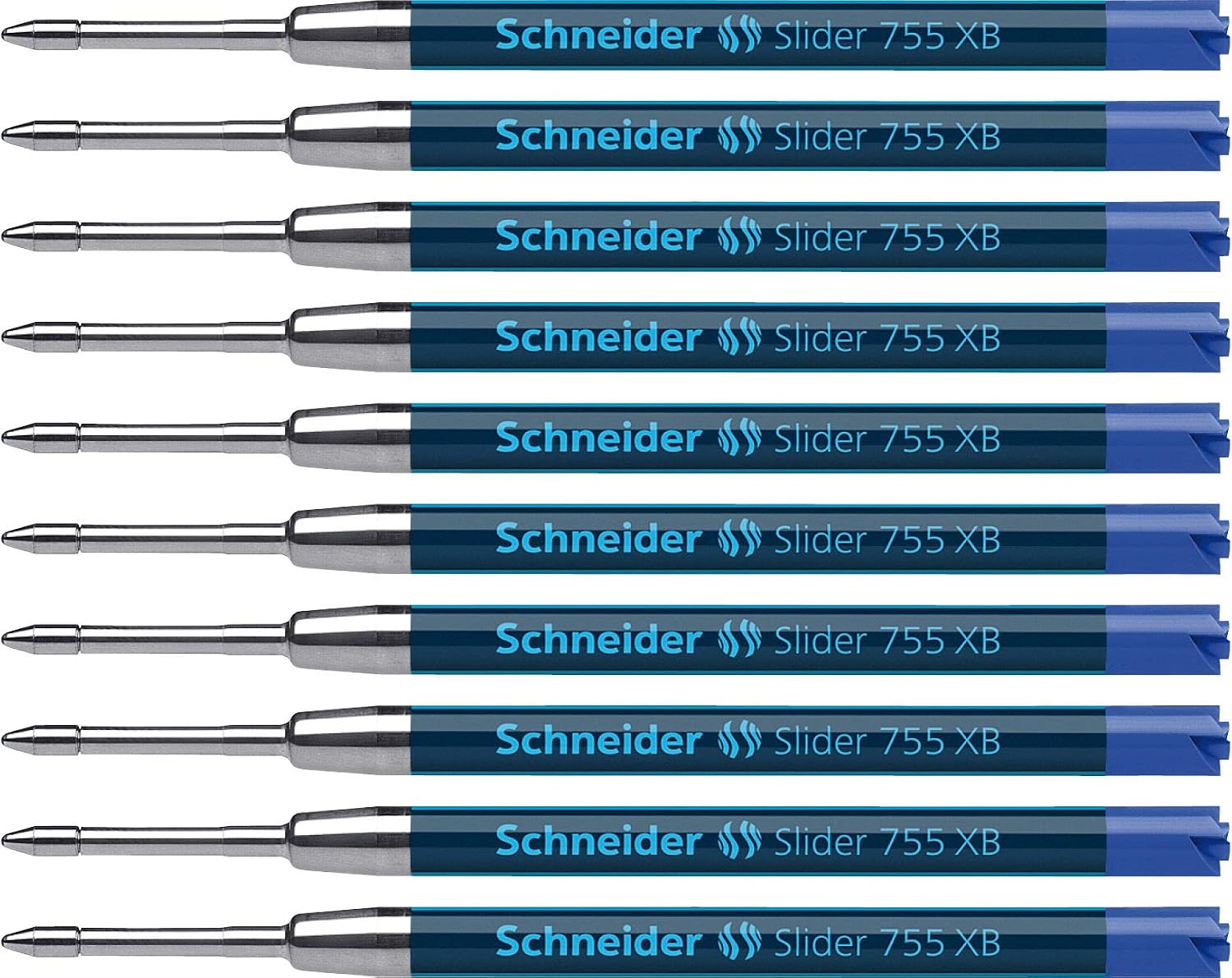 10 Ricariche Per Penna Gel Schneider P103904x10 – Formato G2, Colore Verde, Inchiostro Indelebile