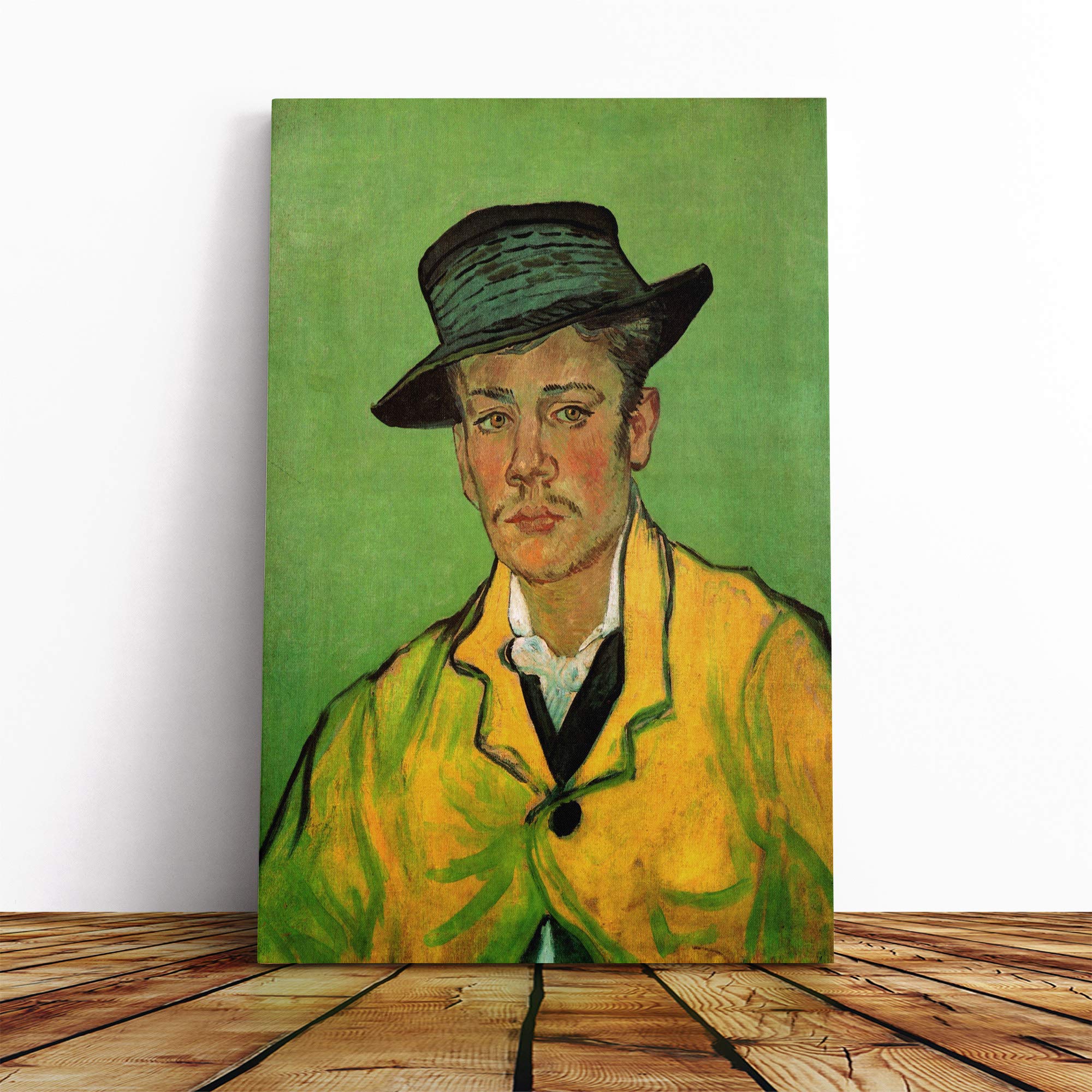Vincent Van Gogh Portrait of Armand Roulin Canvas Print | Gallery Wrapped 30mm Frame Wall Art | 20x14 inches | Ready to Hang | Modern People Picture | Living Room Bedroom Lounge Office