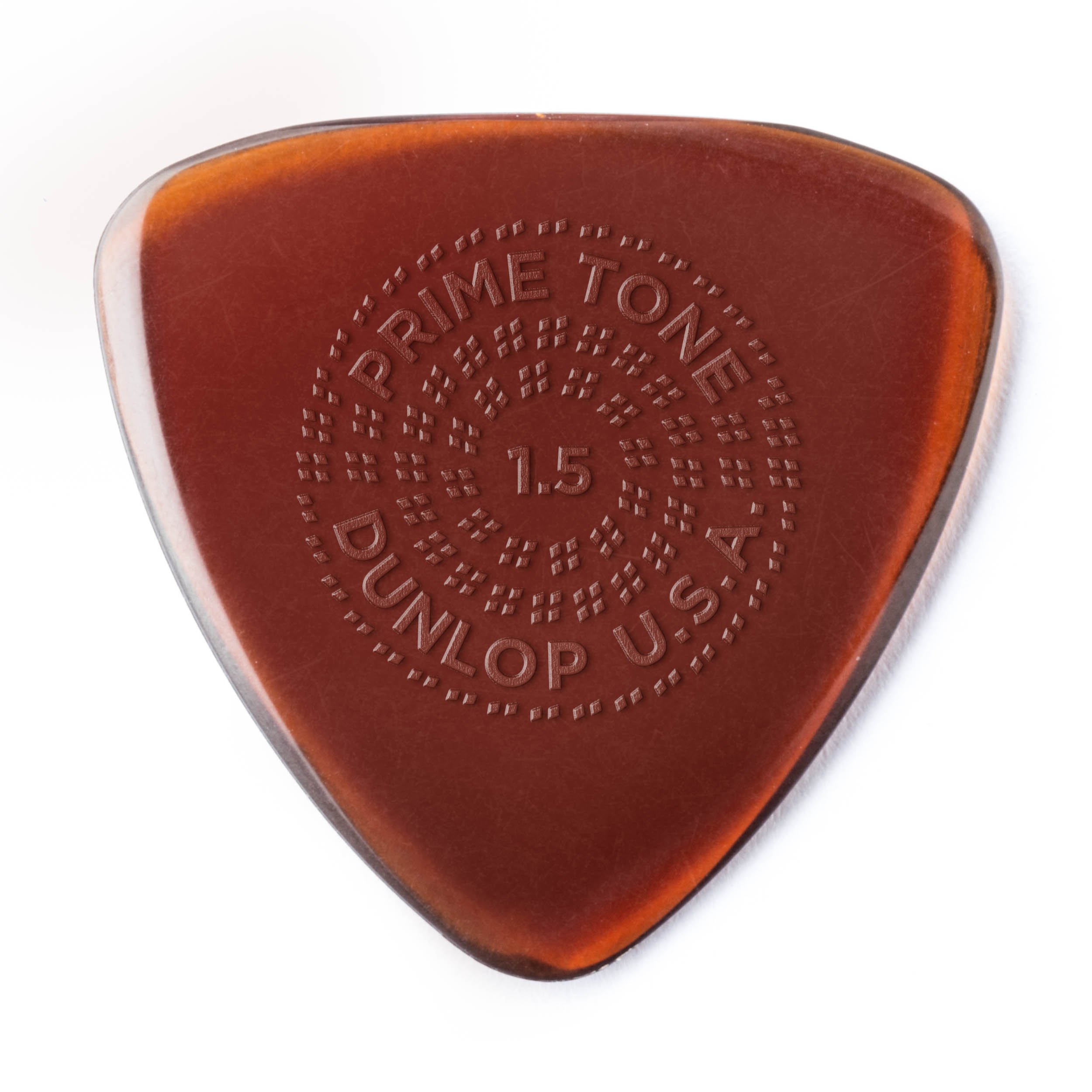 Dunlop Primetone Small Triangle 1.5mm Sculpted Plectra (Grip) - 12 Pack