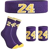 MKEUJSO Youth Basketball Socks Boys Girls,Sports Socks for Kids Athletic Sock & Wristband & Headband Age 6-14