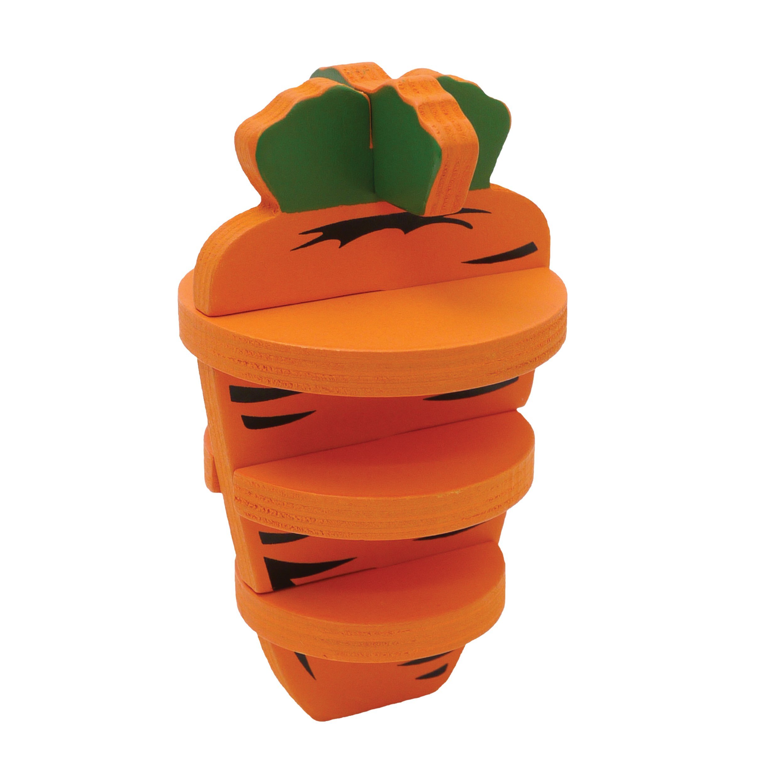 Rosewood Woodies 3D Carrot, Activity Toy for Small Animals