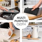 SUPERSCANDI 6 Pack Reusable Swedish Dishcloths 100% Biodegradable Grey view 2