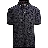 Alex Vando Mens Polo Shirts Short Sleeve Regular Fit Fashion Designed Shirt