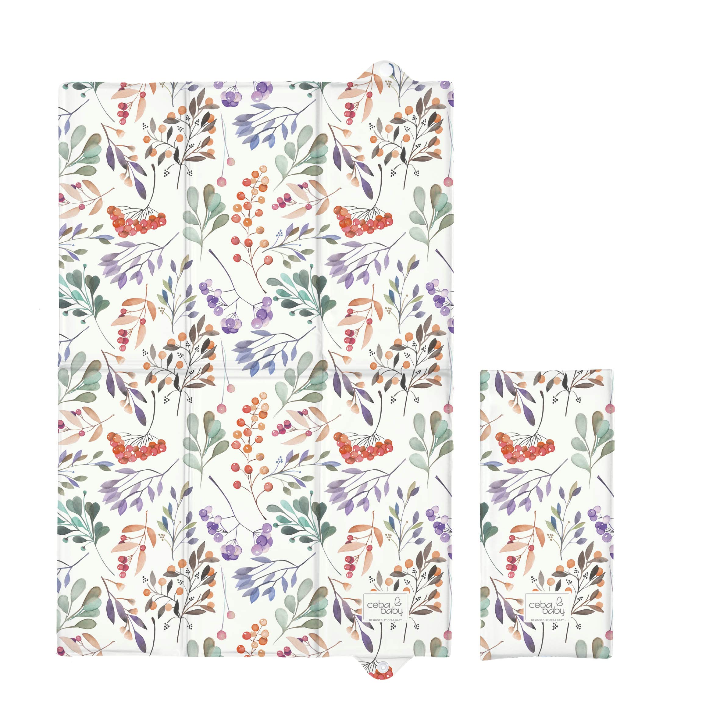 Portable Foldable Baby Travel Changing Mat | Soft, Waterproof, Compact Diaper/Nappy Changer | 40x60 cm (Rowanberry)