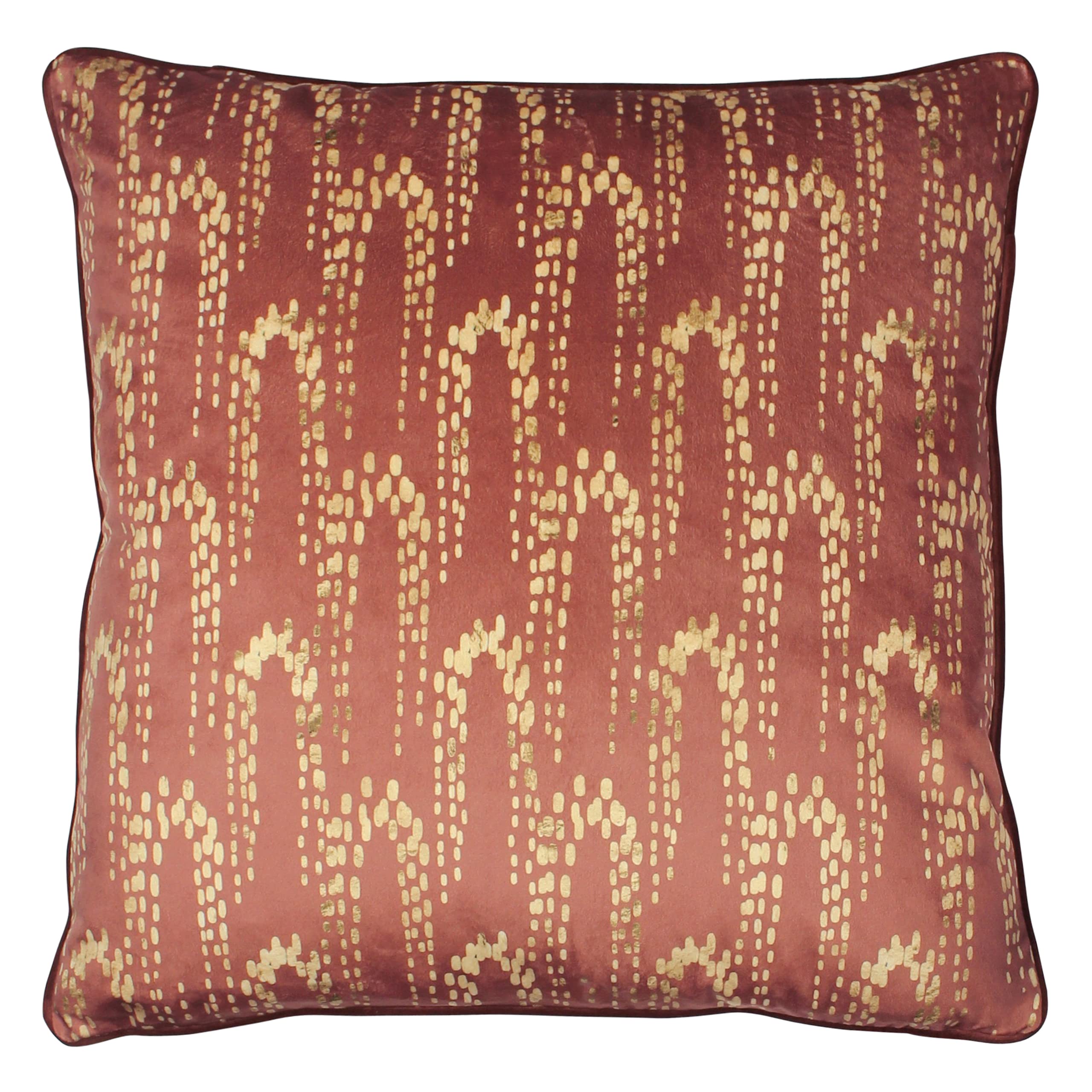 furn. Wisteria Feather Filled Cushion, Polyester, Sienna, 50 x 50cm