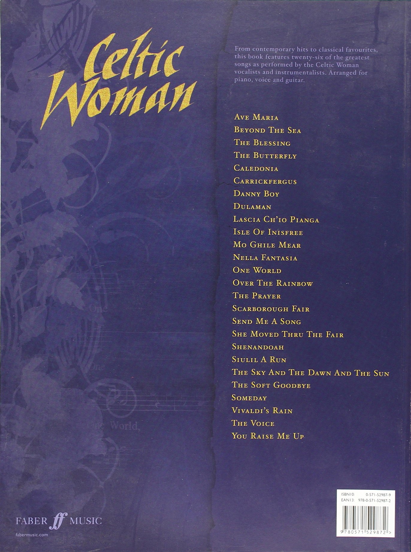 Amazon Celtic Woman Songbook Piano Vocal Guitar Celtic Woman Voice