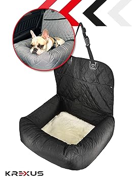 KREXUS 2 in 1 Haustierbett Hundetransport Autositz Hund Hundesitz Auto Hund Auto