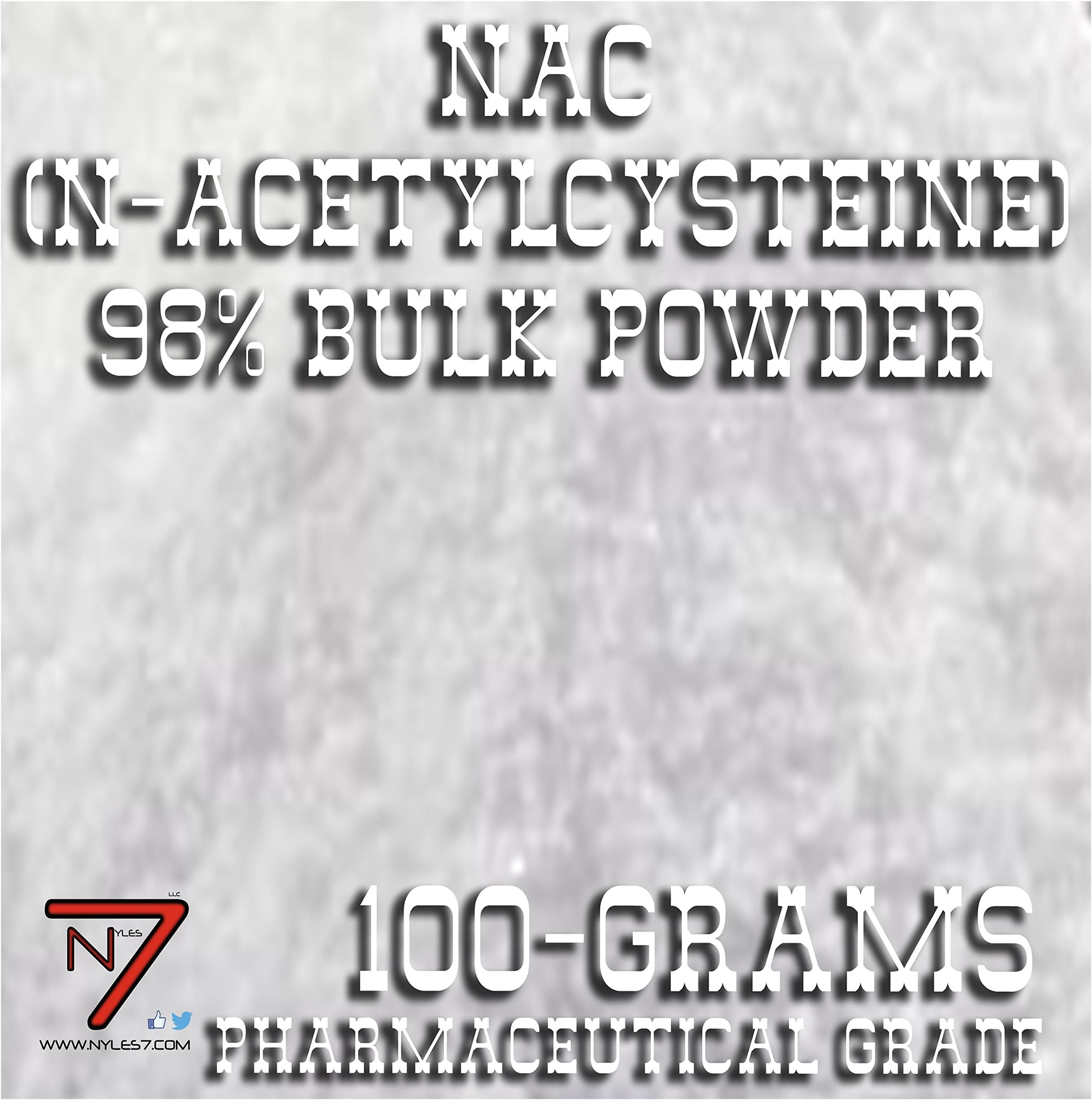NAC (N-Acetylcysteine) 98% Pharmaceutical Grade 100 Grams Bulk Powder