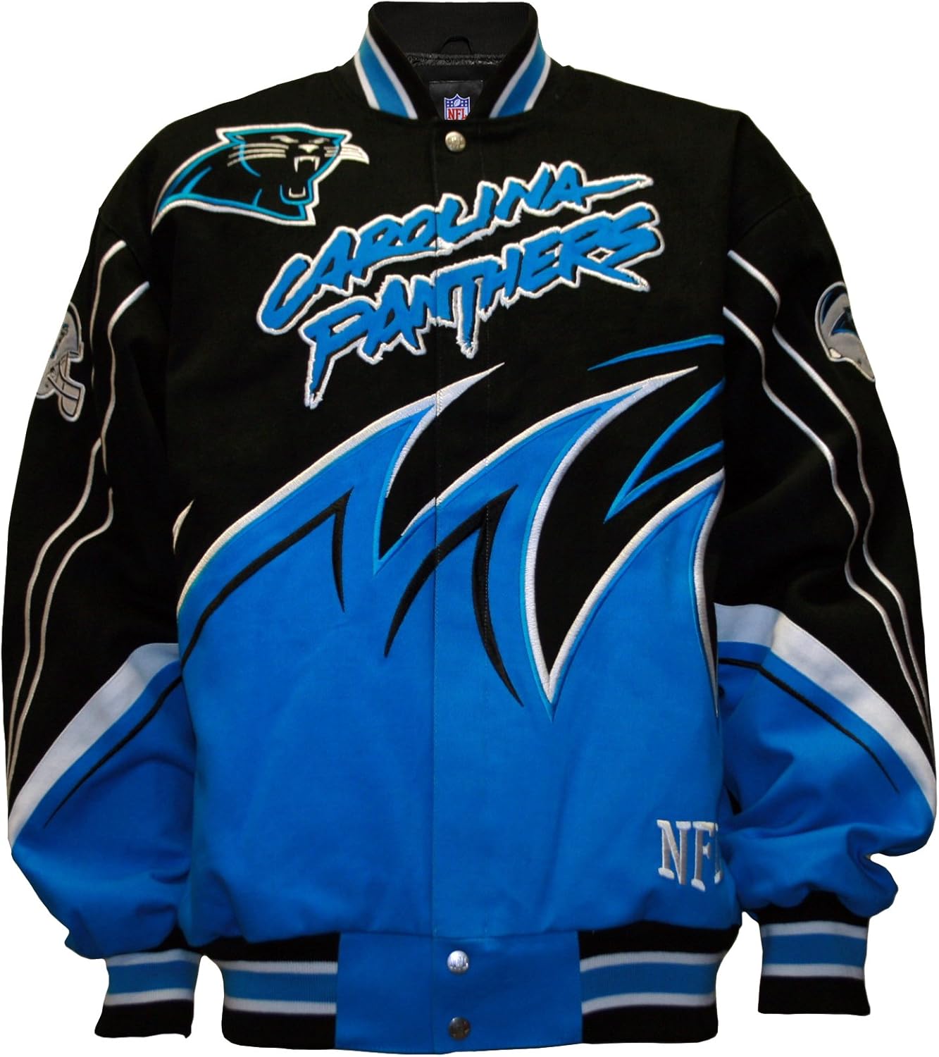 NFL Carolina Panthers Slash Jacket Men's Sports Fan Outerwear Jackets Clothing