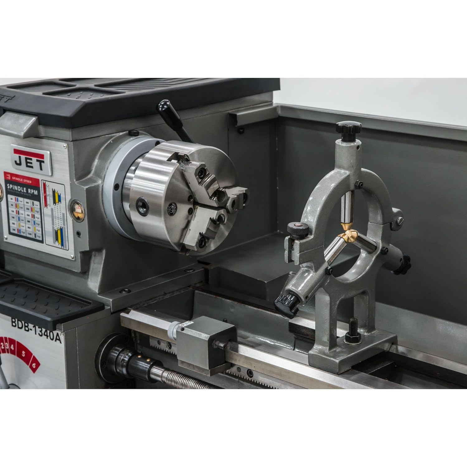 Jet 321360A BDB-1340A 13-Inch Swing by 40-Inch between Centers 230-Volt 1  Phase Belt Drive Bench Metalworking Lathe - Power Metal Lathes - Amazon.com
