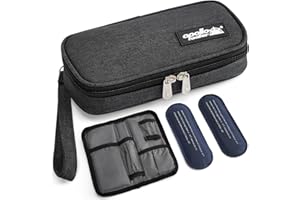apollo walker Insulin Cooler Travel Case Diabetic Medication Cooler with Ice Packs and Insulation Liner