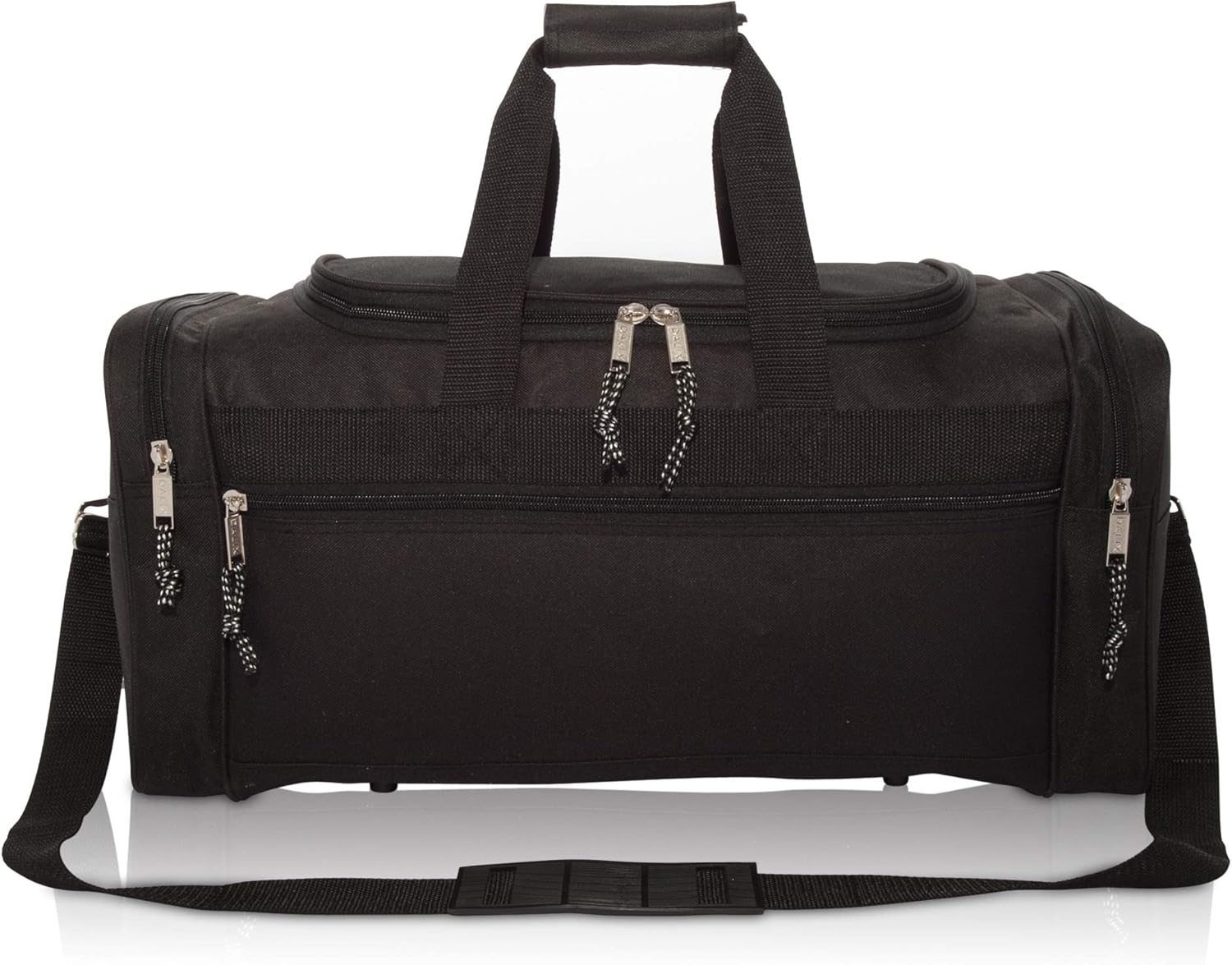 DALIX 21 Blank Sports Duffle Bag Gym Bag Travel Duffel with Adjustable