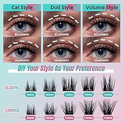 Lash Clusters 84 Pcs Cluster Lashes Wispy 3D