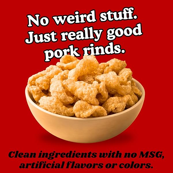 PORK KING GOOD PEPPERONI PIZZA PORK RINDS (CHICHARRONES) (4 PACK) KETO SNACKS