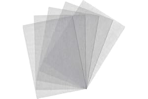 INNOHHUSTLE 5 Pcs Welding Mesh Reinforcing Stainless Steel Wire Mesh Screen for Thermoplastic Repairs Silver Plastic Wire Mesh Plastic Weld Kit for Plastic Welding Car Repairing, 5.9 x 7.9inch