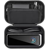 Grapsa Power Bank Case for Anker Prime 26250/27650/25000/20100mAh/737,Black | Hard Fabric Shell, Splash-proof; Velcro Adjustable Divider + Mesh Zip Pocket,Handle,for Travel, Commute, Outdoor,Box Only