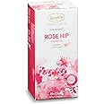 Ronnefeldt Teavelope Rose Hip BIO Organic - Rose Hip Peel and Hibiscus Fruit Tea Bags Individually Wrapped, 25 Count - Caffeine Free Fruity Berry Tea - Hot or Iced