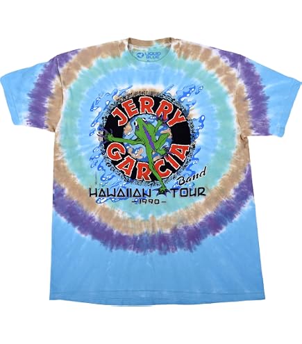 Jerry Garcia USA製 LIQUID BLUE XL Liquid Blue Jerry Garcia Jerry Painted,Multicolor,Small | Amazon.com