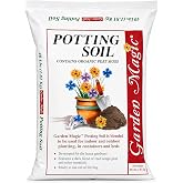 Michigan Peat Garden Magic General Purpose Potting Soil Mix, 40 lb | Moisture Retaining Mix for Indoor and Outdoor Planting, Potting, and Garden Use