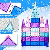 Xekel Magnetic Tiles 40 PCS 3D STEM Travel Set Frozen Toys 3+ Years view 2
