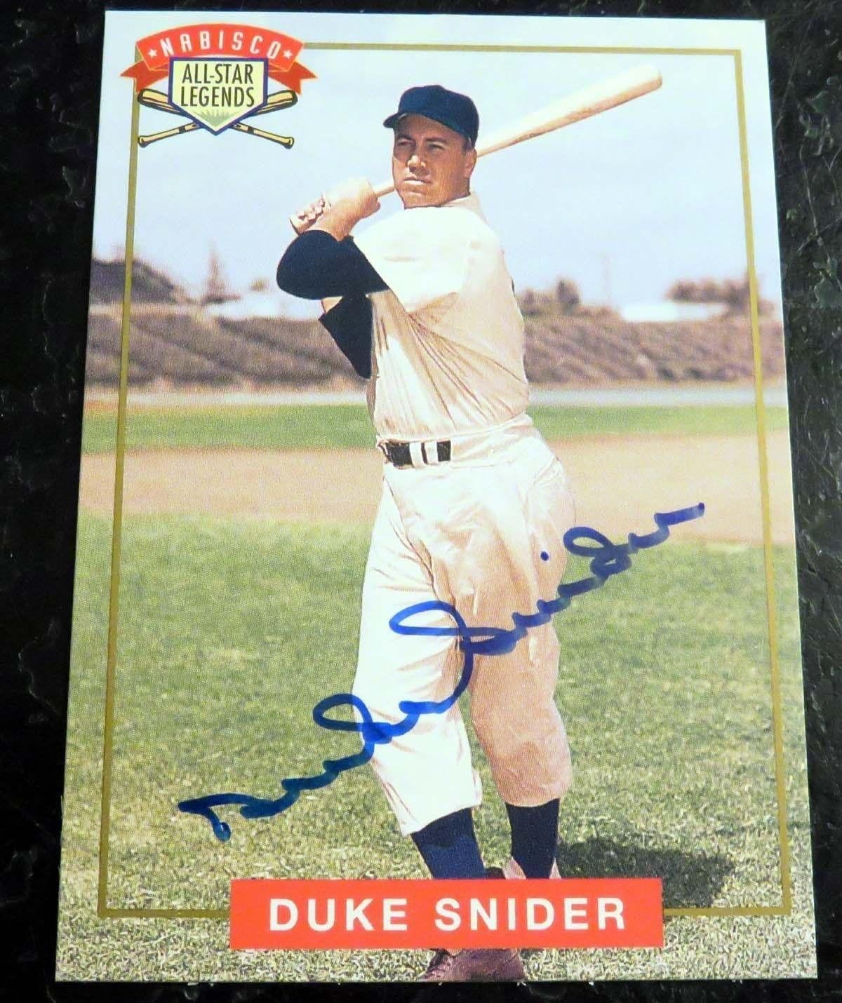 Duke Snider Signed 1994 Nabisco Baseball Card Jsa M27276 MLB