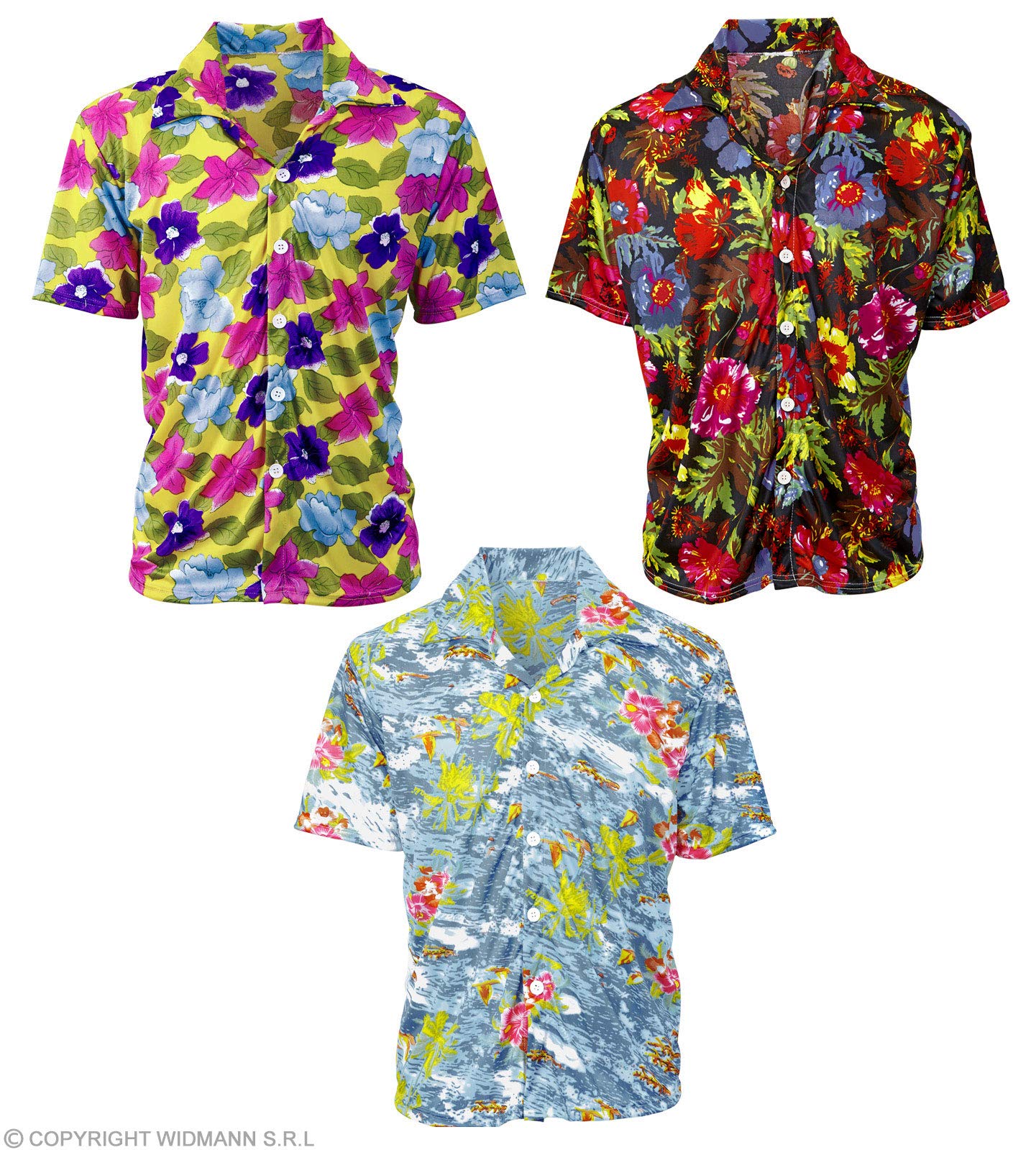 Hawaiian Shirt xL 3 Styles Costume Extra Large for Tropical Lua Fancy Dress